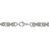 Thumbnail Image 2 of Men's 7.0mm Byzantine Chain Necklace in Stainless Steel - 18"