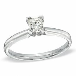 Princess Wedding Zales Princess Cut Diamond Solitaire Engagement Ring In 14k White Gold