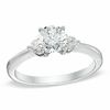 Thumbnail Image 1 of 1 CT. T.W. Diamond Three Stone Engagement Ring in 14K White Gold