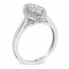 Thumbnail Image 2 of 1/2 CT. T.W. Diamond Cluster Marquise Frame Engagement Ring in 14K White Gold