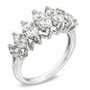 Thumbnail Image 1 of 1 CT. T.W. Diamond Marquise Cluster Seven Stone Anniversary Ring in 10K White Gold