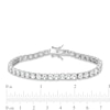 Thumbnail Image 3 of White Lab-Created Sapphire Tennis Bracelet in Sterling Silver - 7.25"