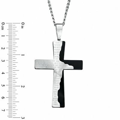 Prayer Tablet Cross Pendant 