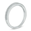 Thumbnail Image 1 of 1/4 CT. T.W. Diamond Double Row Band in 14K White Gold