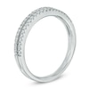 Thumbnail Image 2 of 1/4 CT. T.W. Diamond Double Row Band in 14K White Gold