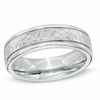 Thumbnail Image 0 of Men's 7.0mm Hammered Cobalt Comfort Fit Wedding Band - Size 10