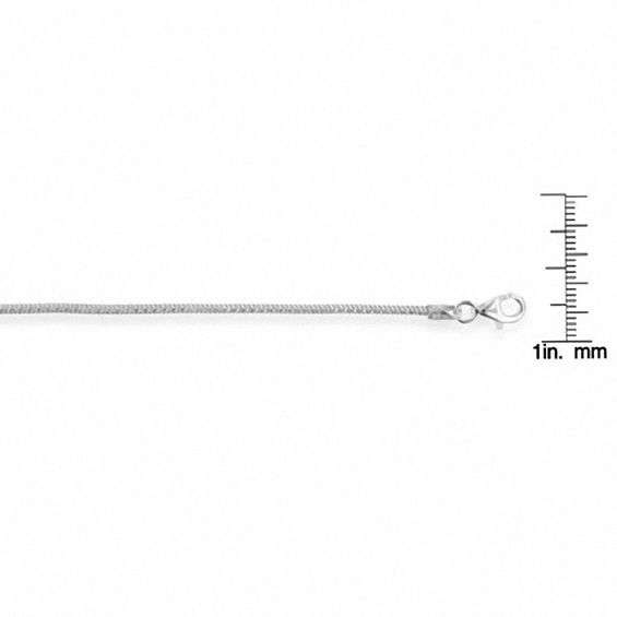Ladies' 2.0mm Diamond-Cut Snake Chain Necklace in Sterling Silver