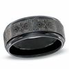 Thumbnail Image 1 of 9.0mm Black Titanium Comfort Fit Cross Wedding Band - Size 10