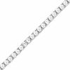 Thumbnail Image 1 of Lab-Created White Sapphire Tennis Bracelet in Sterling Silver - 7.25"