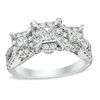 Thumbnail Image 1 of 1-1/2 CT. T.W. Princess-Cut Diamond Three Stone Engagement Ring in 14K White Gold