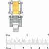 Thumbnail Image 3 of 1/4 CT. T.W. Diamond Cross Bracelet in Two-Tone Stainless Steel - 8.5"