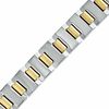 Thumbnail Image 1 of Block Link Bracelet in Two-Tone Tungsten - 8.5"