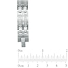 Thumbnail Image 1 of Men's 1/2 CT. T.W. Diamond Double Row Link Bracelet in Stainless Steel - 8.5"
