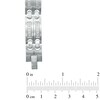 Thumbnail Image 2 of 1/2 CT. T.W. Diamond Double Row Link Bracelet in Stainless Steel - 8.5"