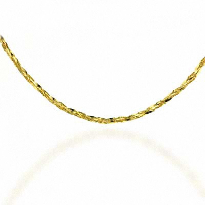 0.9mm Tornado Chain Necklace in 14K Gold - 20"