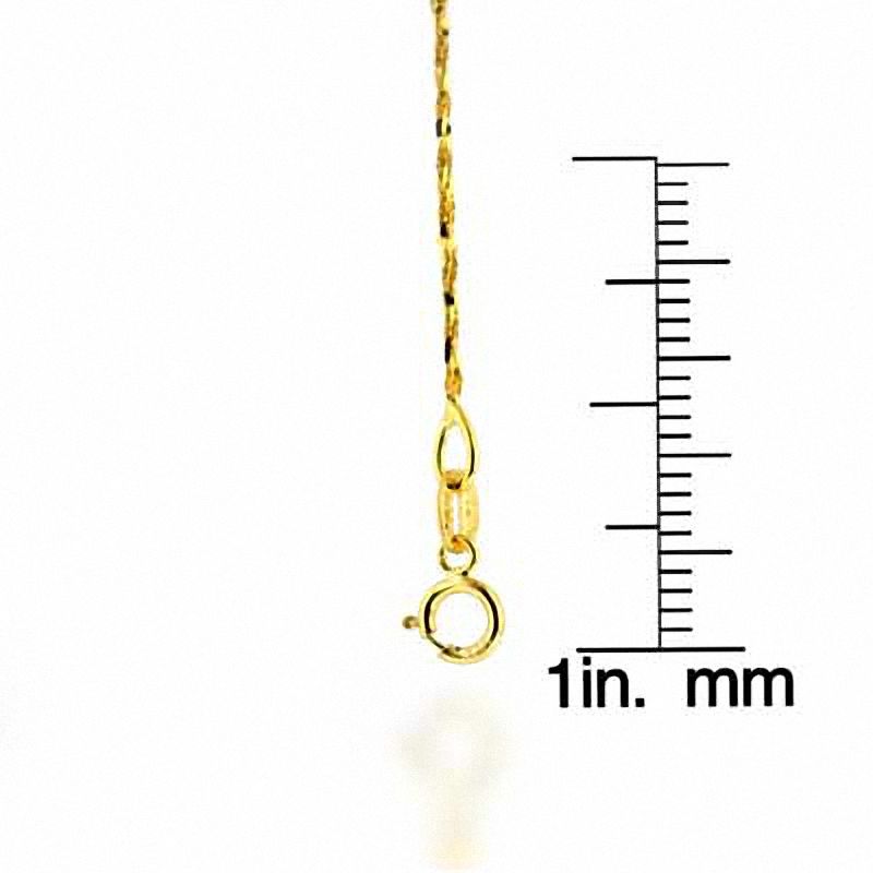 0.9mm Tornado Chain Necklace in 14K Gold - 20"