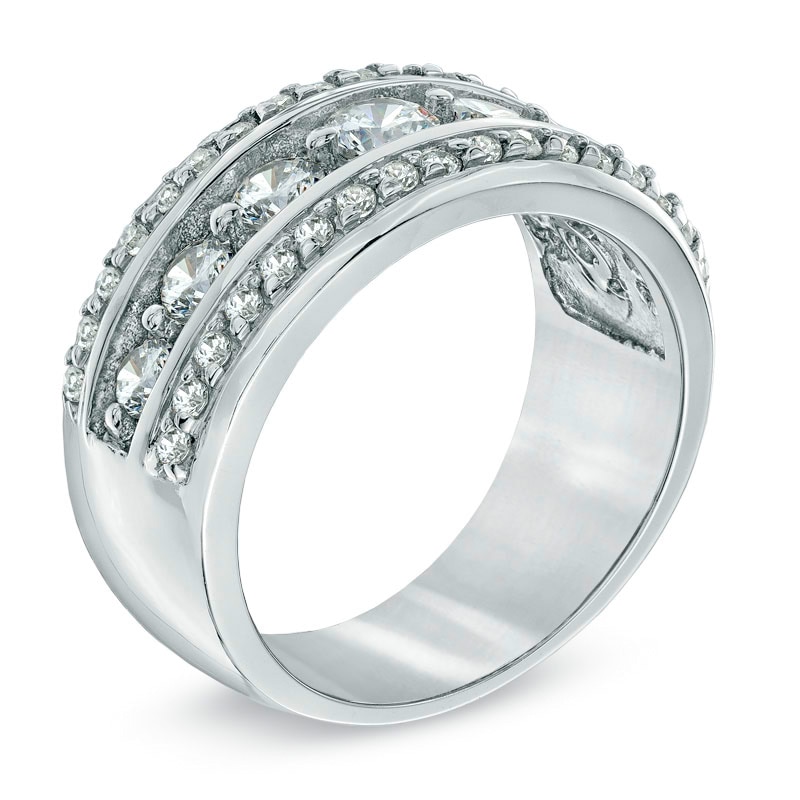 Main Image 2 of 1 CT. T.W. Diamond Seven Stone Anniversary Band in 14K White Gold