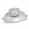 Thumbnail Image 1 of 1-1/2 CT. T.W. Diamond Three Stone Engagement Ring in 14K White Gold