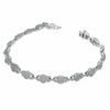 Thumbnail Image 2 of 1-1/4 CT. T.W. Diamond Fashion Link Bracelet in 10K White Gold