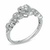 Thumbnail Image 1 of Cherished Promise Collection™ 1/8 CT. T.W. Diamond Vintage-Style Promise Ring in 10K White Gold