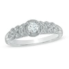 Thumbnail Image 0 of Cherished Promise Collection™ 1/5 CT. T.W. Diamond Vintage-Style Promise Ring in 10K White Gold