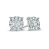 Thumbnail Image 0 of 1 CT. T.W. Diamond Frame Stud Earrings in 14K White Gold