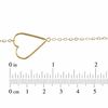 Thumbnail Image 2 of Sideways Heart Bracelet in 10K Gold - 7.25"