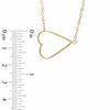 Thumbnail Image 2 of Sideways Heart Necklace in 10K Gold