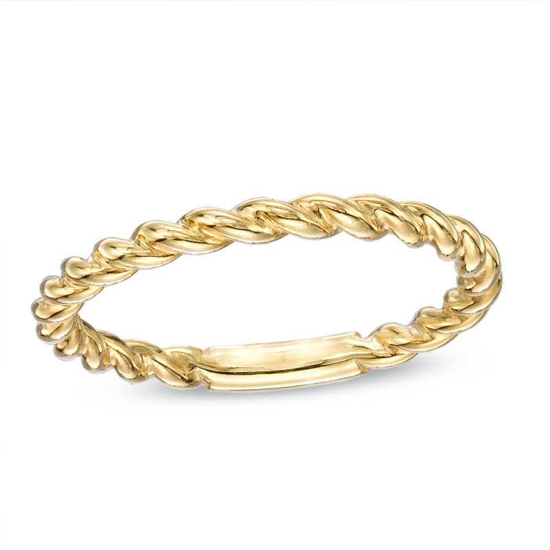 Main Image 1 of Rope Wedding Band in 14K Gold