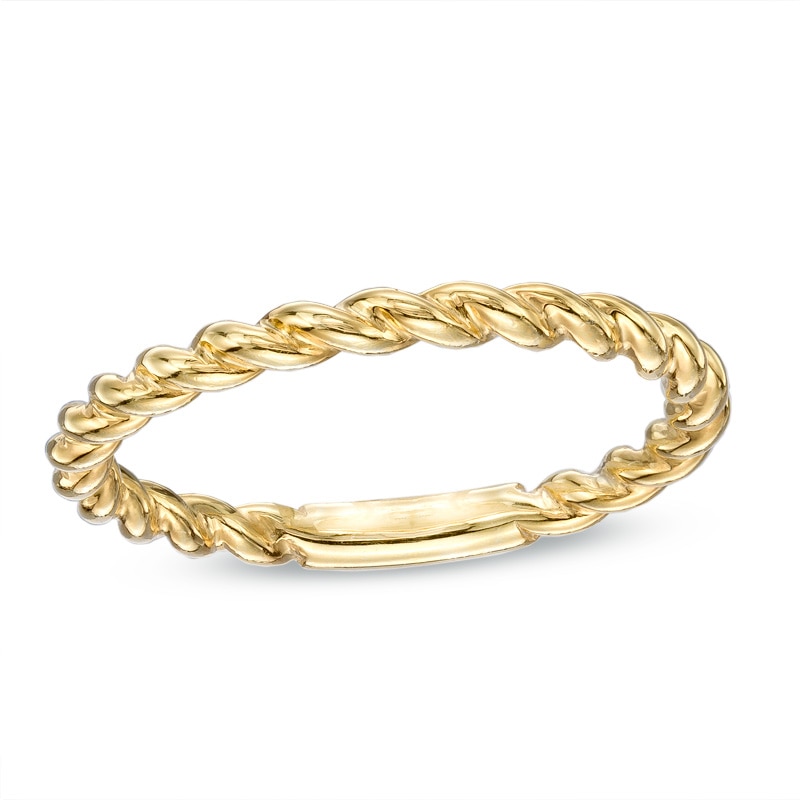 Rope Wedding Band in 14K Gold