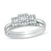 Thumbnail Image 1 of 1/5 CT. T.W. Baguette Diamond Three Stone Promise Ring in 10K White Gold