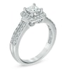 Thumbnail Image 1 of 1 CT. T.W. Diamond Square Frame Vintage-Style Engagement Ring in 14K White Gold