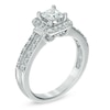 Thumbnail Image 2 of 1 CT. T.W. Diamond Square Frame Vintage-Style Engagement Ring in 14K White Gold