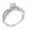 Thumbnail Image 2 of 1 CT. T.W. Diamond Swirl Engagement Ring in 14K White Gold