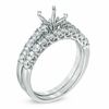 Thumbnail Image 2 of 7/8 CT. T.W. Diamond Semi-Mount Bridal Set in 14K White Gold