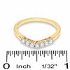 Thumbnail Image 2 of 1/4 CT. T.W. Diamond Contour Wedding Band in 14K Gold