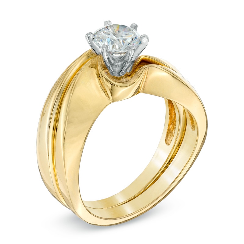 3/4 CT. Certified Diamond Solitaire Bridal Set in 14K Gold (J/I1)