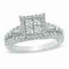 Thumbnail Image 0 of 1-1/5 CT. T.W. Quad Princess-Cut Diamond Engagement Ring in 14K White Gold