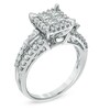 Thumbnail Image 1 of 1-1/5 CT. T.W. Quad Princess-Cut Diamond Engagement Ring in 14K White Gold