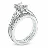 Thumbnail Image 2 of 5/8 CT. T.W. Baguette Diamond Frame Bridal Set in 14K White Gold