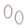 Thumbnail Image 1 of 60mm Tube Hoop Earrings in Brown IP Stainless Steel