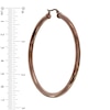 Thumbnail Image 2 of 60mm Tube Hoop Earrings in Brown IP Stainless Steel