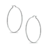 Thumbnail Image 0 of 40mm Diamond-Cut Hoop Earrings in Stainless Steel