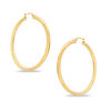 Thumbnail Image 0 of 50mm Tube Hoop Earrings in Yellow IP Stainless Steel