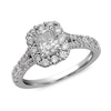 Thumbnail Image 1 of 1-1/2 CT. T.W. Certified Radiant-Cut Diamond Bridal Set in 14K White Gold (I/I1)