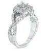 Thumbnail Image 2 of Celebration Lux® 1 CT. T.W. Princess-Cut Certified Diamond Engagement Ring in 14K White Gold (I/SI2)