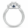 Thumbnail Image 3 of Vera Wang Love Collection 1 CT. T.W. Princess-Cut Diamond Three Stone Engagement Ring in 14K White Gold