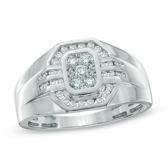 1/2 CT. T.w. Diamond Ring in 10K White Gold