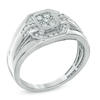 Thumbnail Image 1 of Men's 1/2 CT. T.W. Diamond Ring in 10K White Gold