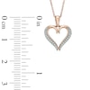 Thumbnail Image 2 of Diamond Accent Heart Pendant in 10K Rose Gold